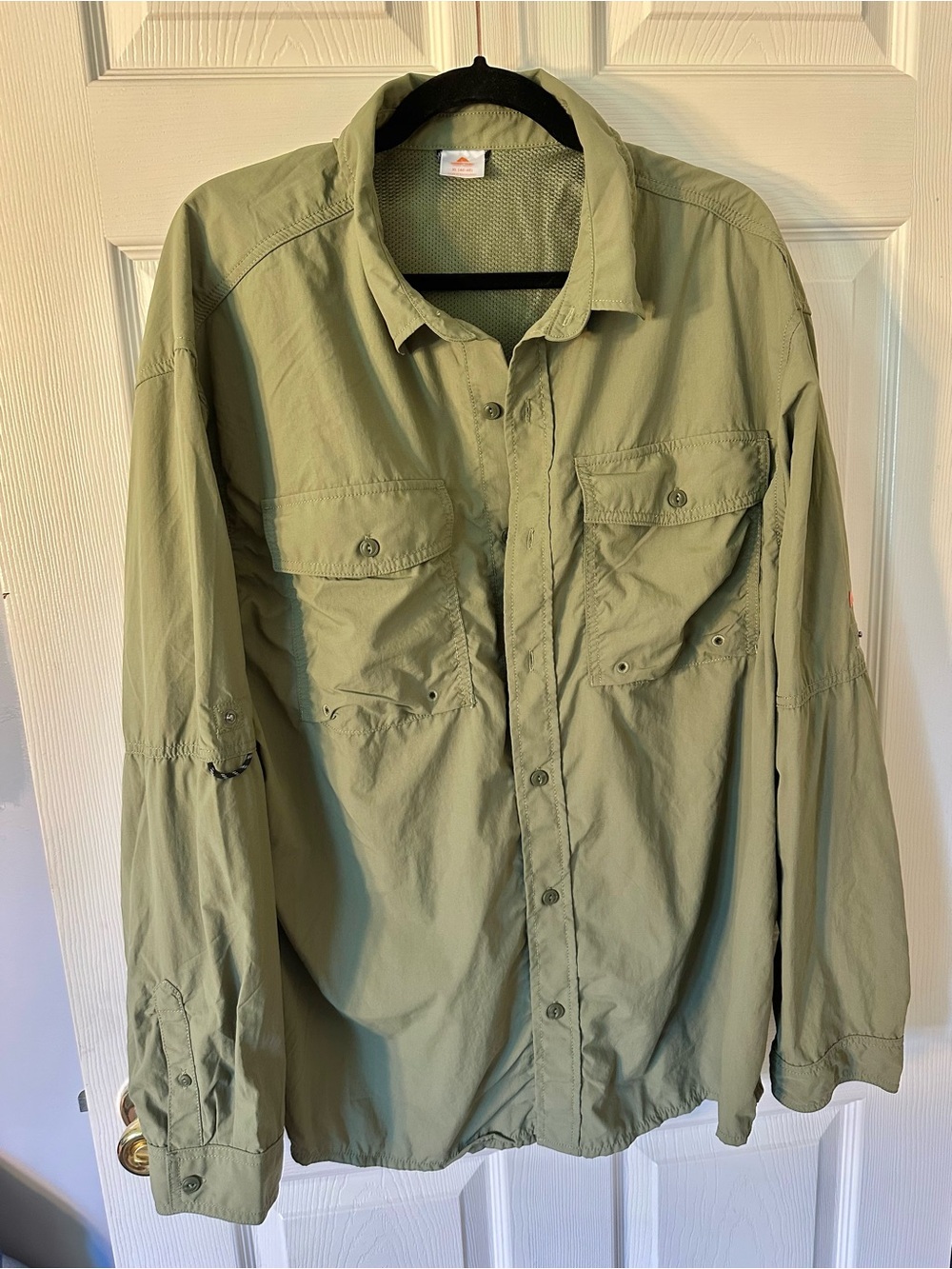 Ozark Trail Upstream Men’s XL (46-48) Green Long Sleeve Button-Up Pockets w/Tags